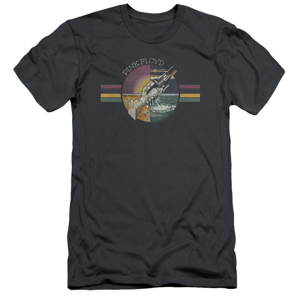Floyd Welcome To The Machine Adult 301 T Shirt Charcoal
